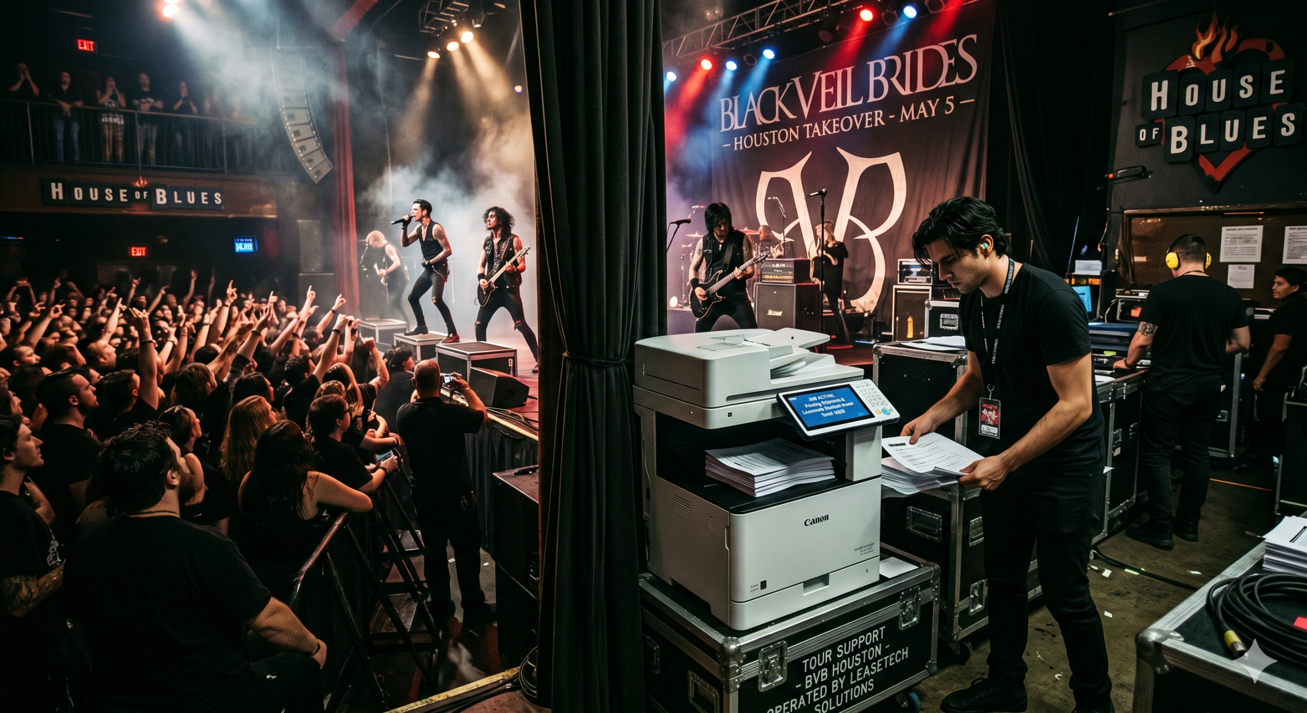 You are currently viewing Rocking the Logistics: Why Printer Leasing is the Unsung Hero of the Black Veil Brides Houston Takeover